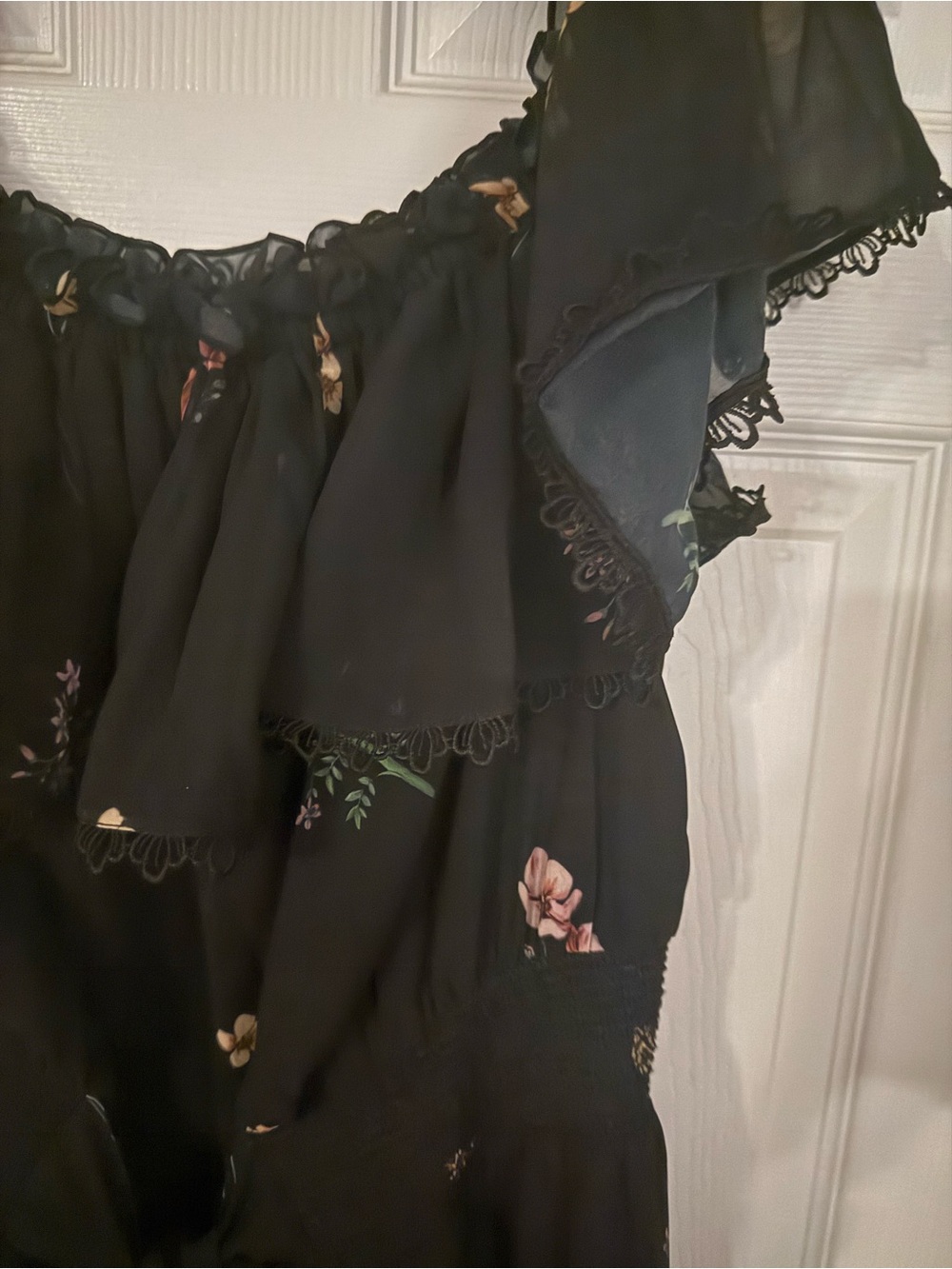 Sachin + Babi Black Floral Maxi Dress